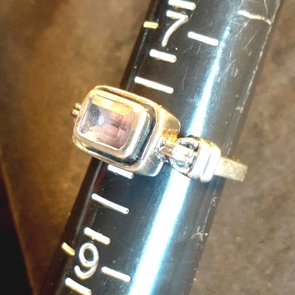 💍Amethyst Gemstone & Silver Ring, Ring Size 8💍 - Picture 5 of 16